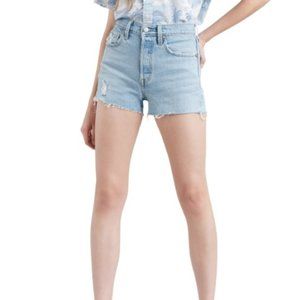 NWT Levi's 501 High Rise Denim Jean Shorts 31 MSRP $49.50